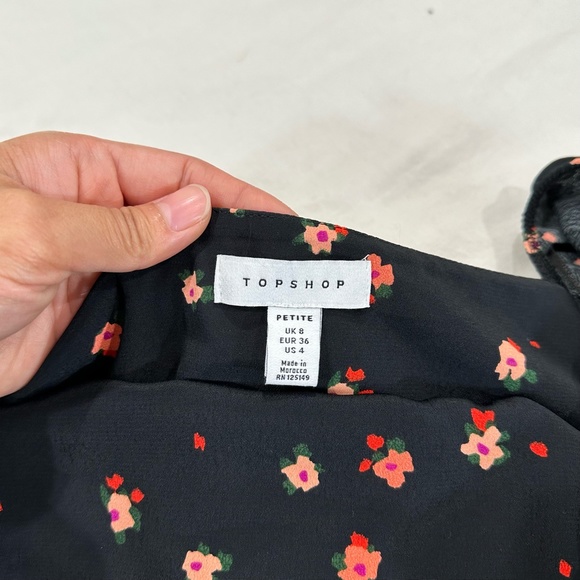 TOPSHOP PALERMO DITSY FLORAL TEA DRESS - Picture 3 of 8